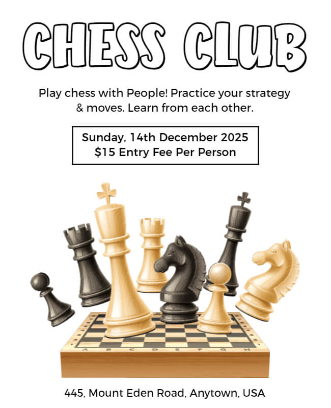 Chess Club Poster