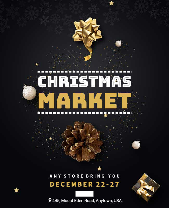 christmas market flyer