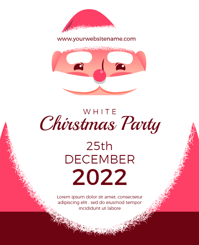 christmas party flyer design