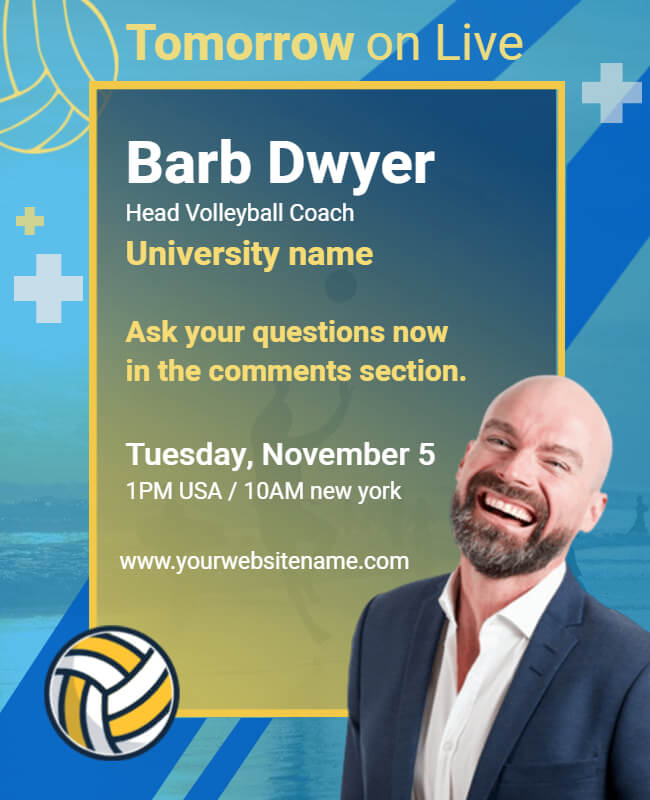 Volleyball Coach Session Poster