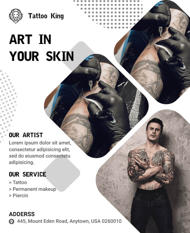 Free Tattoo Logo Design with Studio Booking