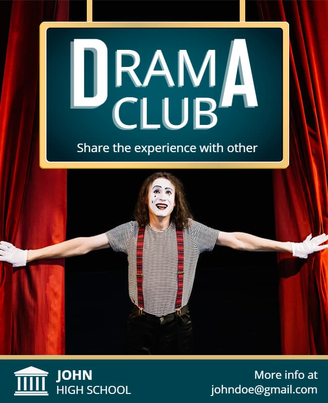 Drama Club Poster