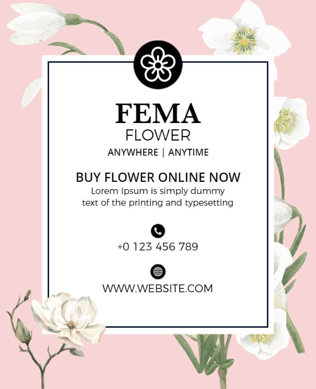Floral Elegance flyer style