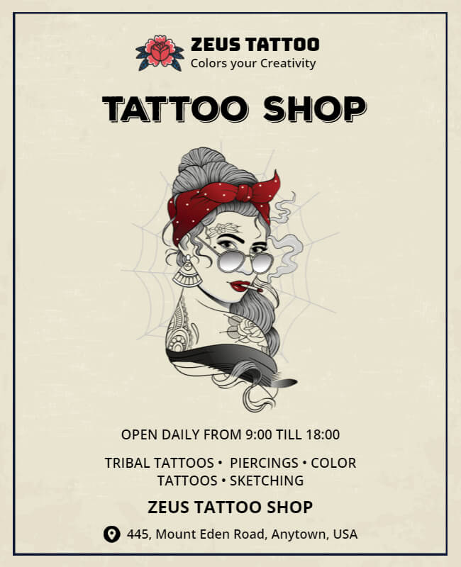Minimalist Tattoo Poster