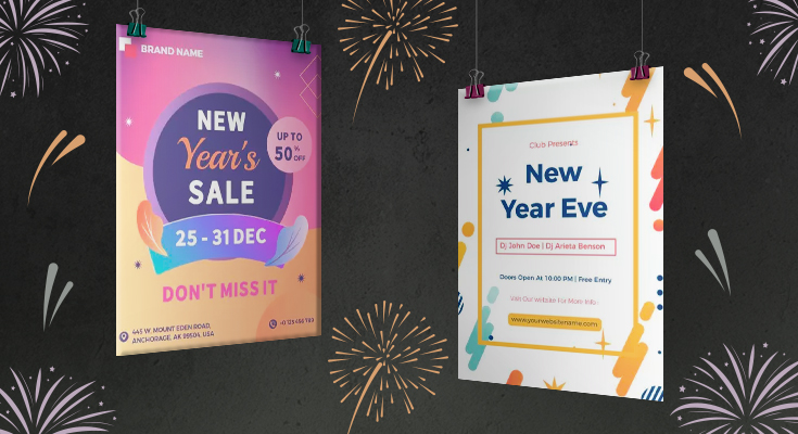 poster new year marketing ideas