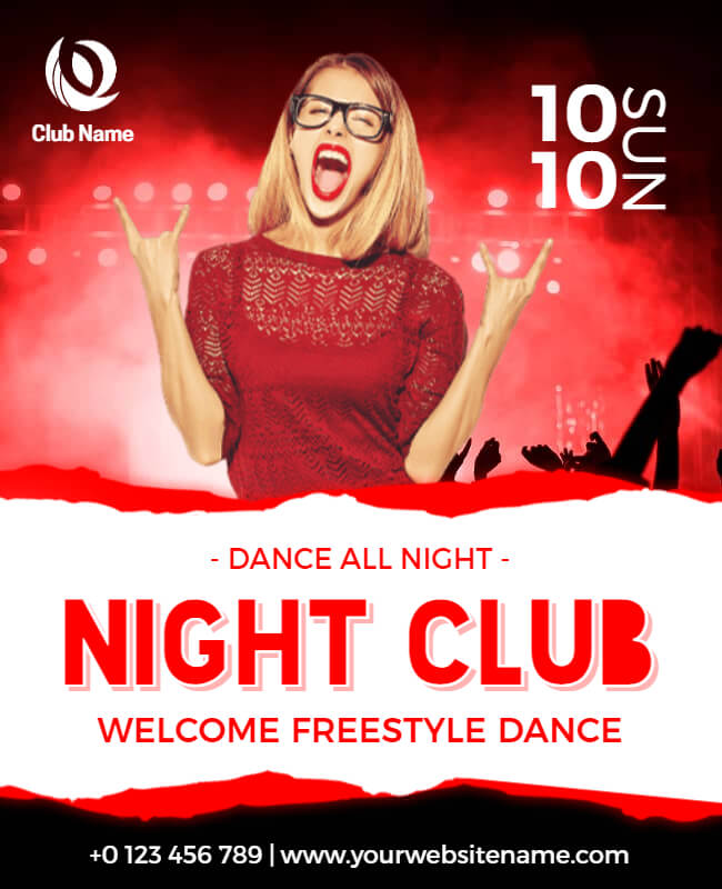 Night Club Party Poster