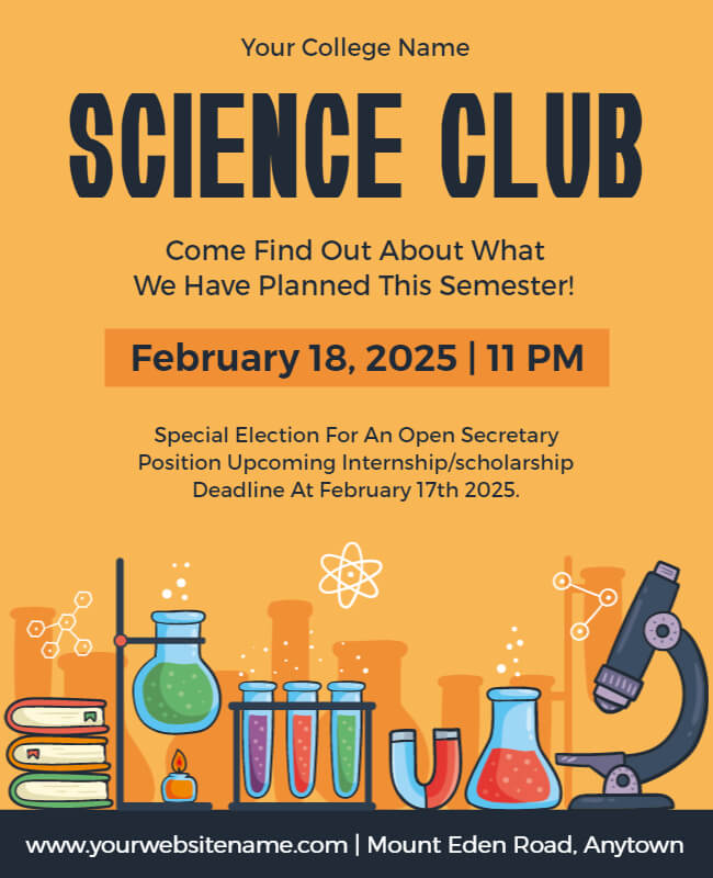 Science Club Poster
