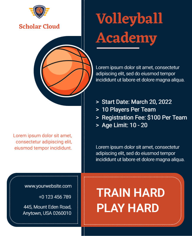 Volleyball Academy Poster