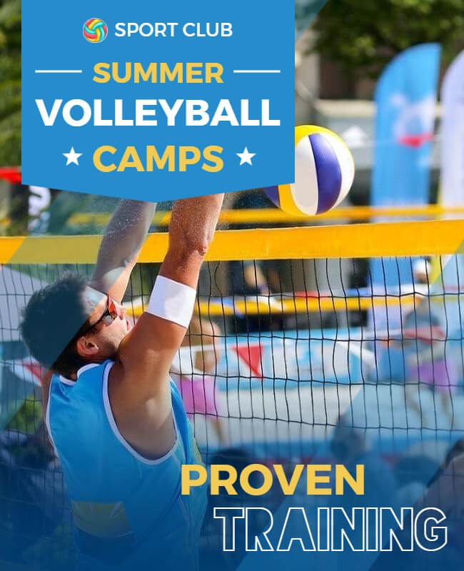 Summer Camp Volleyball Poster