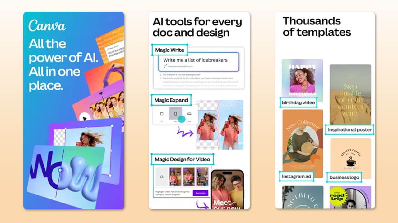 canva app to create posters