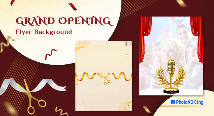 grand opening flyer background ideas