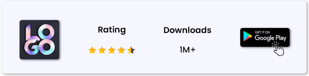 logo app rating and download
