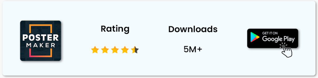 poster maker app rating and download