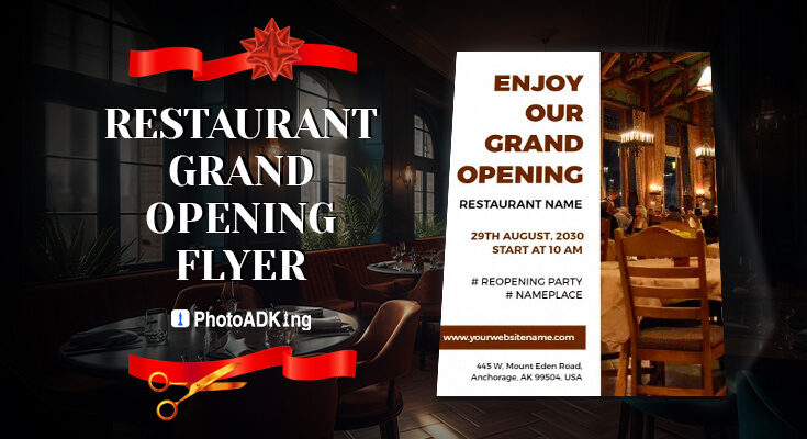 Restaurant grand opening flyer ideas