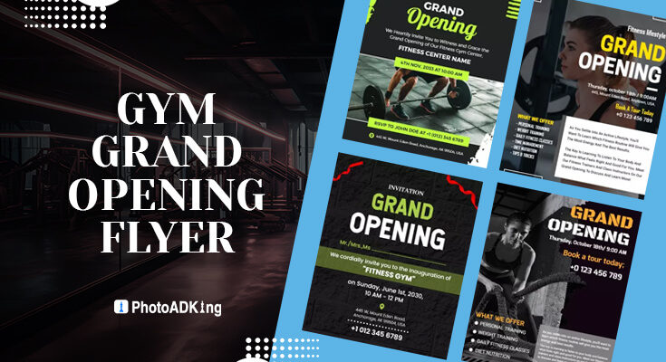 gym grand opening flyer ideas