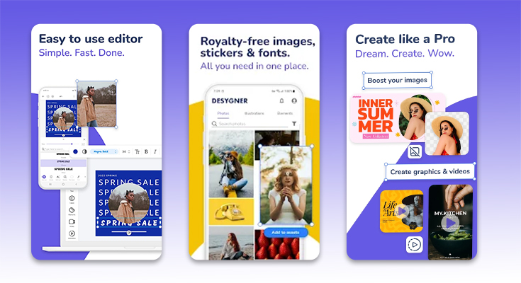 Poster Design Mobile App Templates