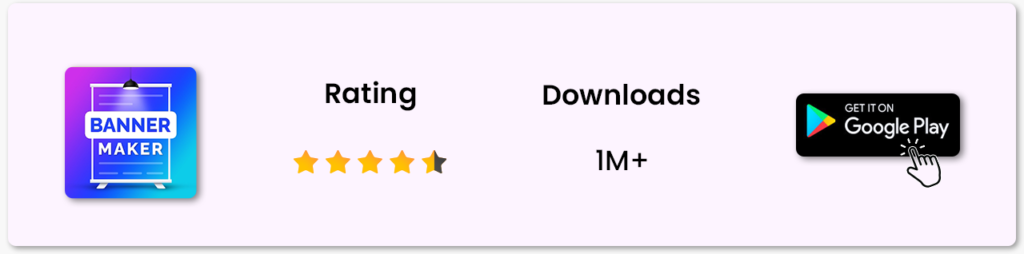 banner maker app rating and download