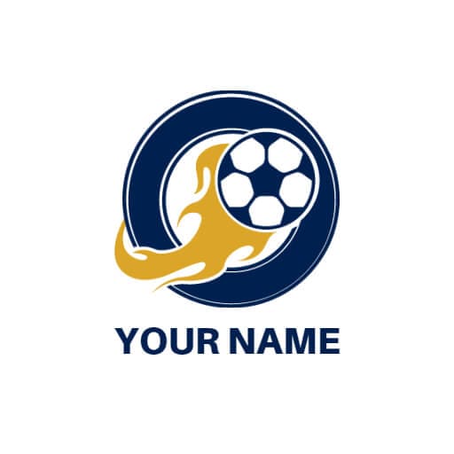 Fire Ball Soccer Logo Design