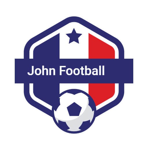 Blue And White Concept Soccer Logo Design