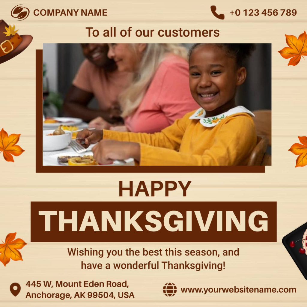 Kids Thanksgiving Greeting Cards