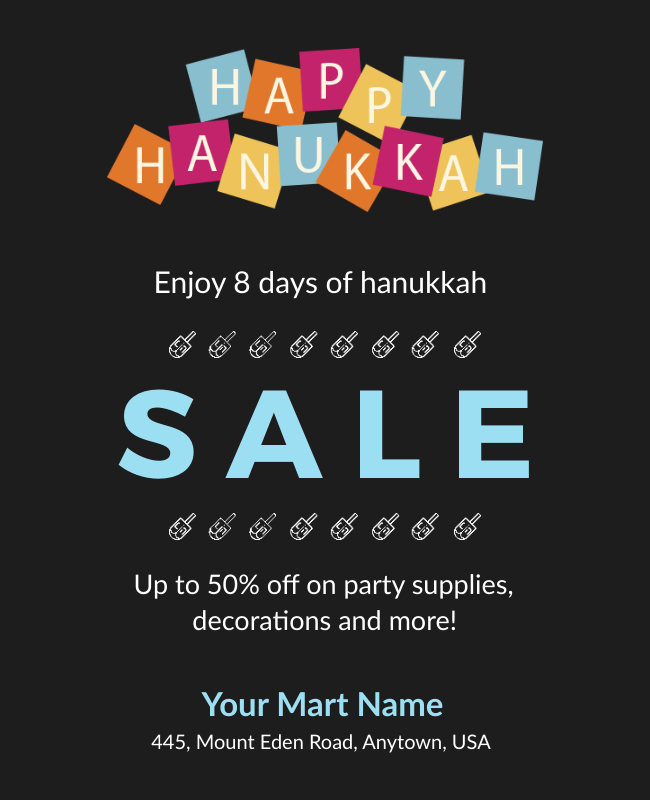 Hanukkah Sale Poster