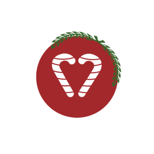 Candy Cane Heart Logos