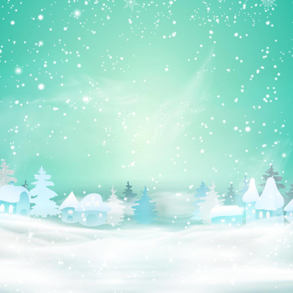 Frozen Lake Christmas Card 