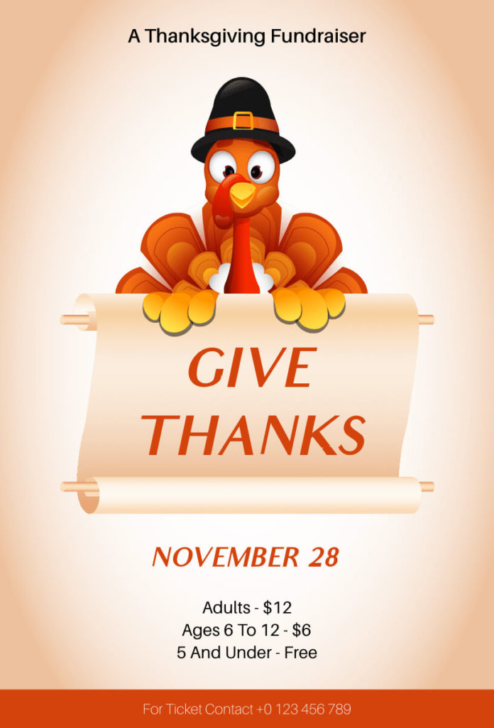 Gradient Thanksgiving Invitation Design