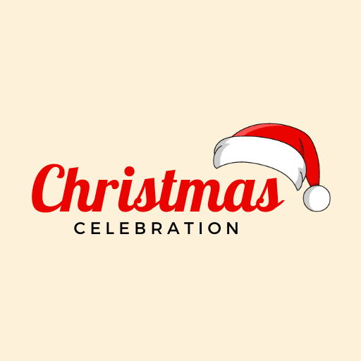 christmas celebration logo design