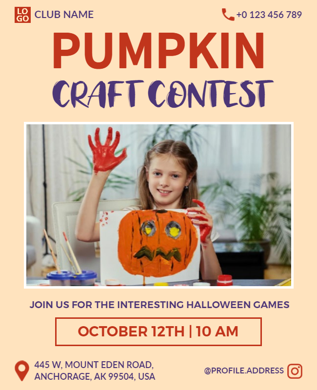 Halloween contest flyer templates 