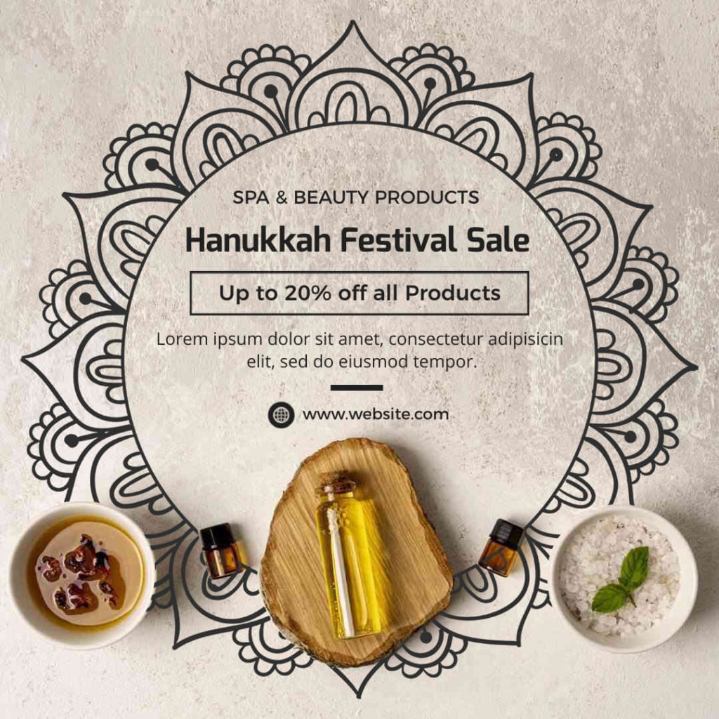 Hanukkah Fest Instagram Post Template