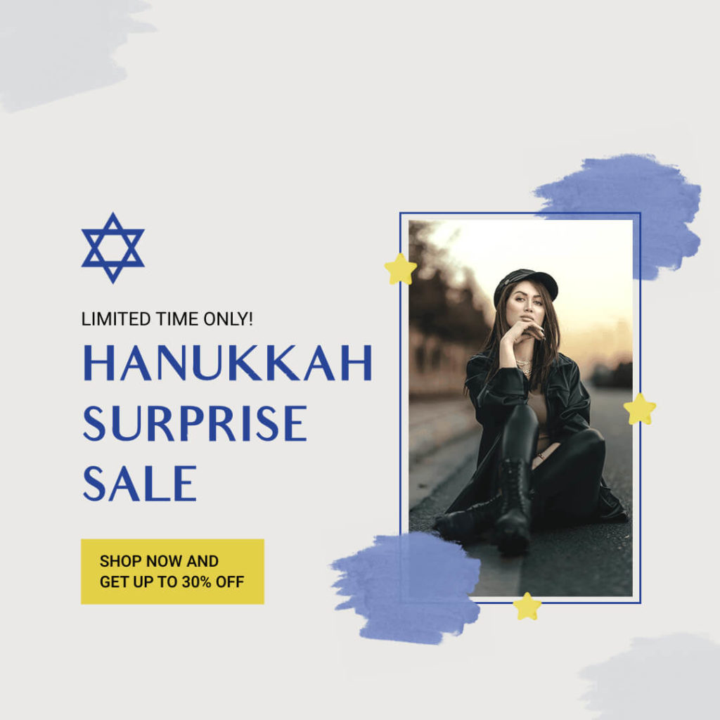 Hanukkah Photoshot Instagram Post Template