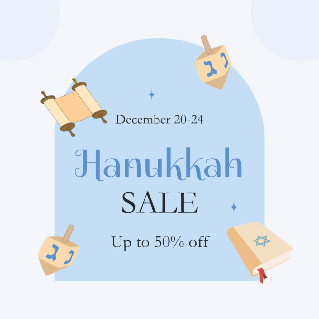 Hanukkah Sale Instagram Post