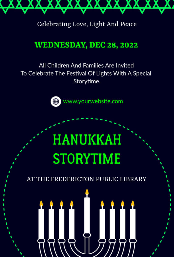 Hanukkah Storytime Template
