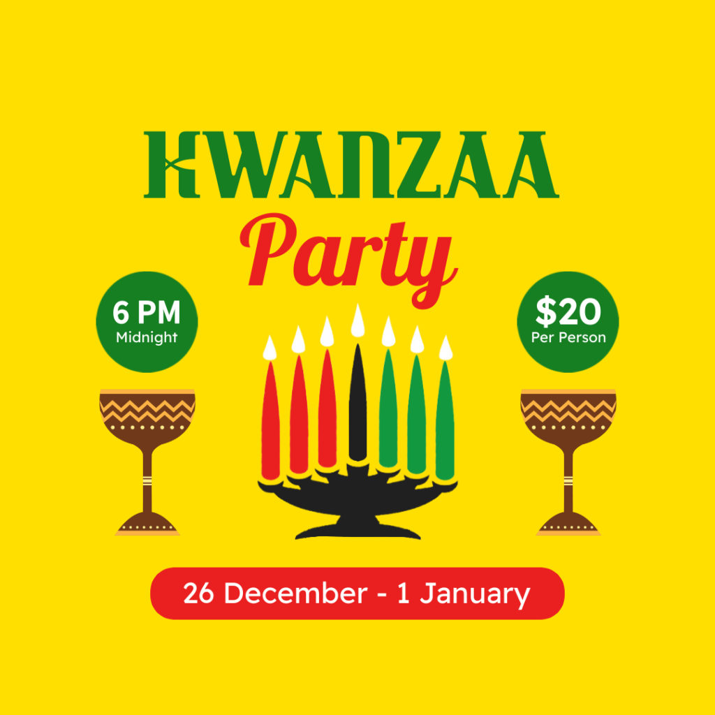 Kwanzaa Party Poster Template