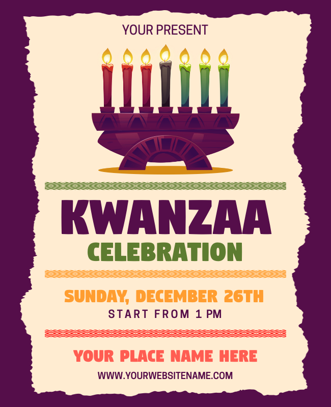 Virtual Event Kwanzaa Poster