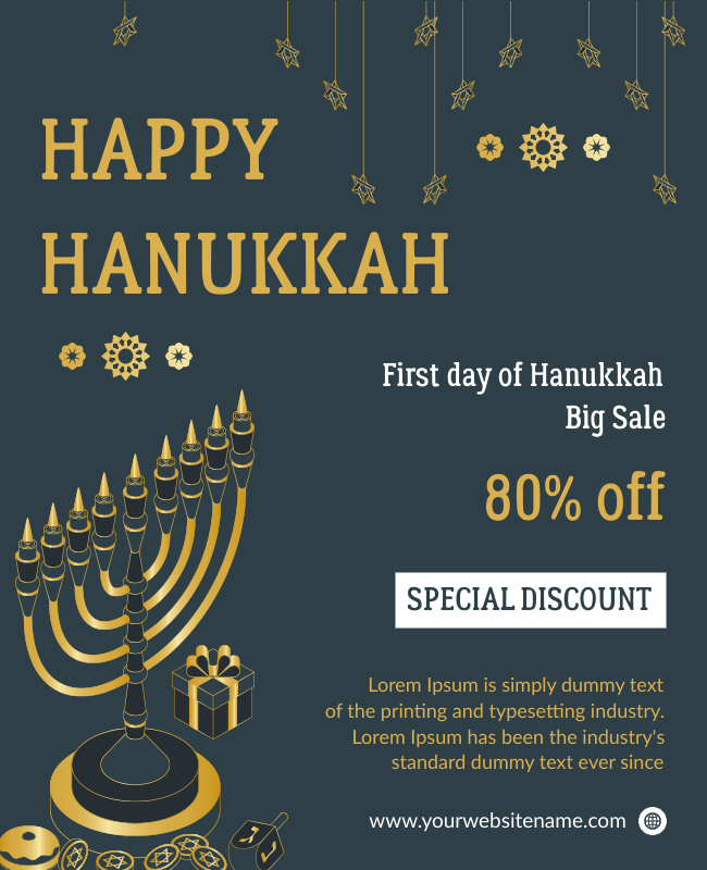 Hanukkah Sale Poster Ideas