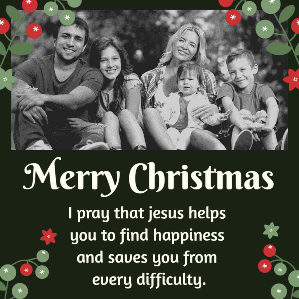Monochrome Christmas Greeting Card
