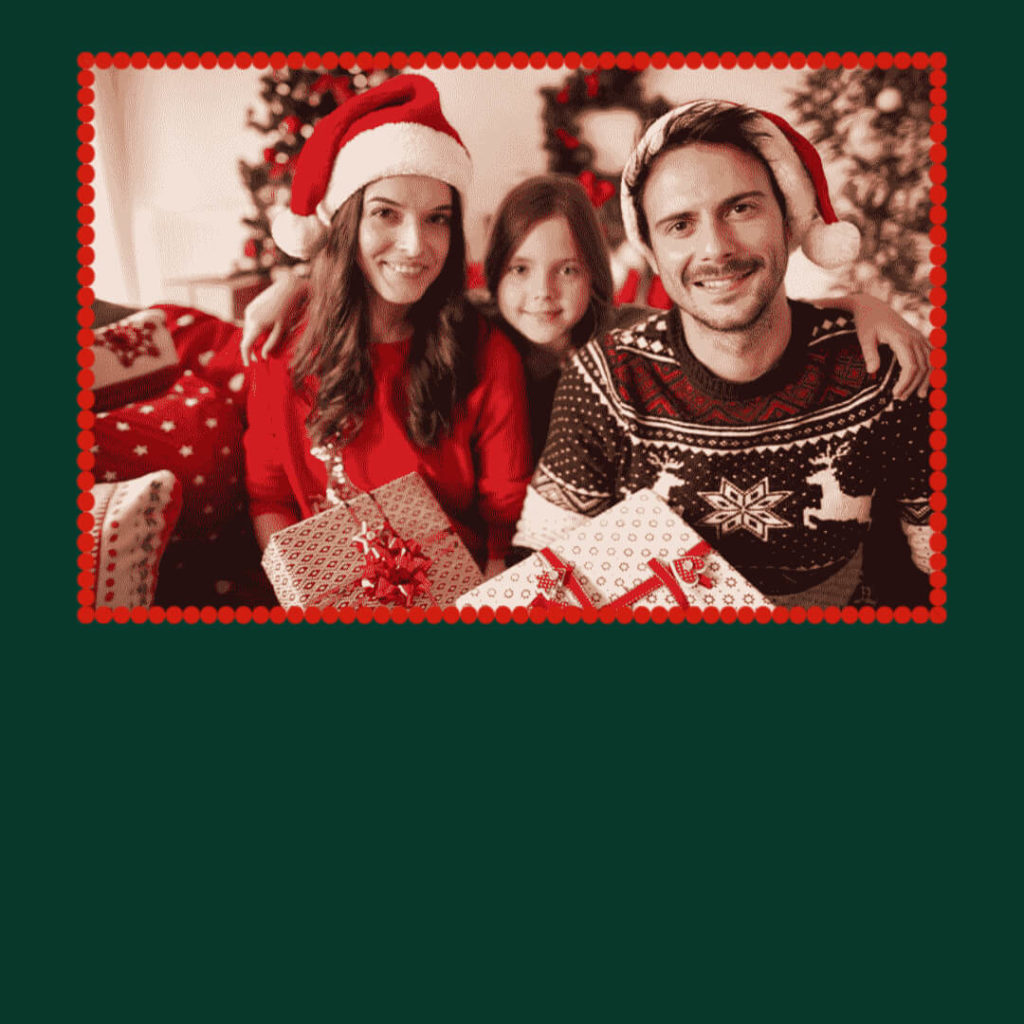 Photo Frame Background Card for Christmas