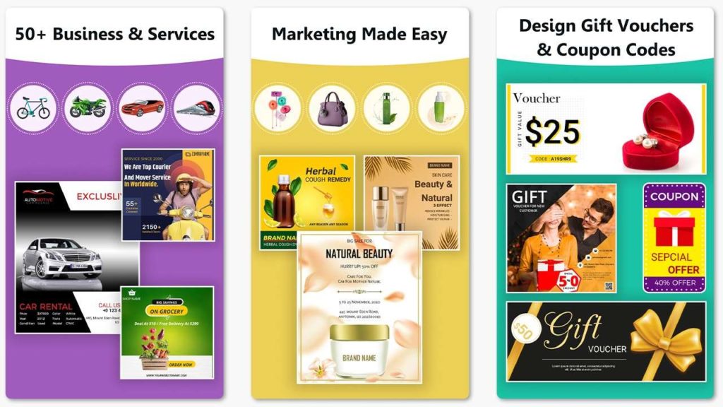 Ad Maker app to Make Advertisement Post