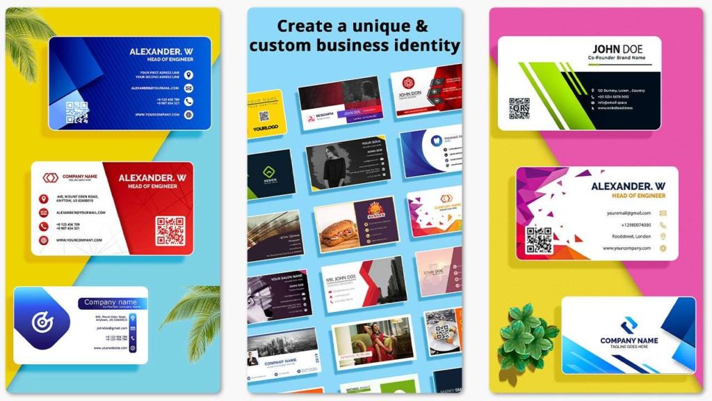 Business Card Maker app to Create visiting Card