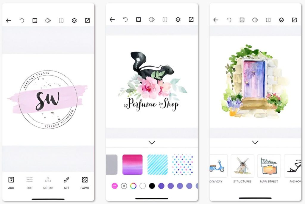 Watercolor Logo Maker app