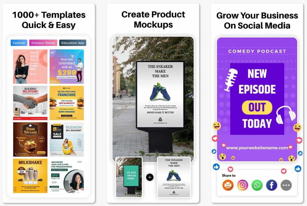 Ad Maker app to Make Advertisement Post
