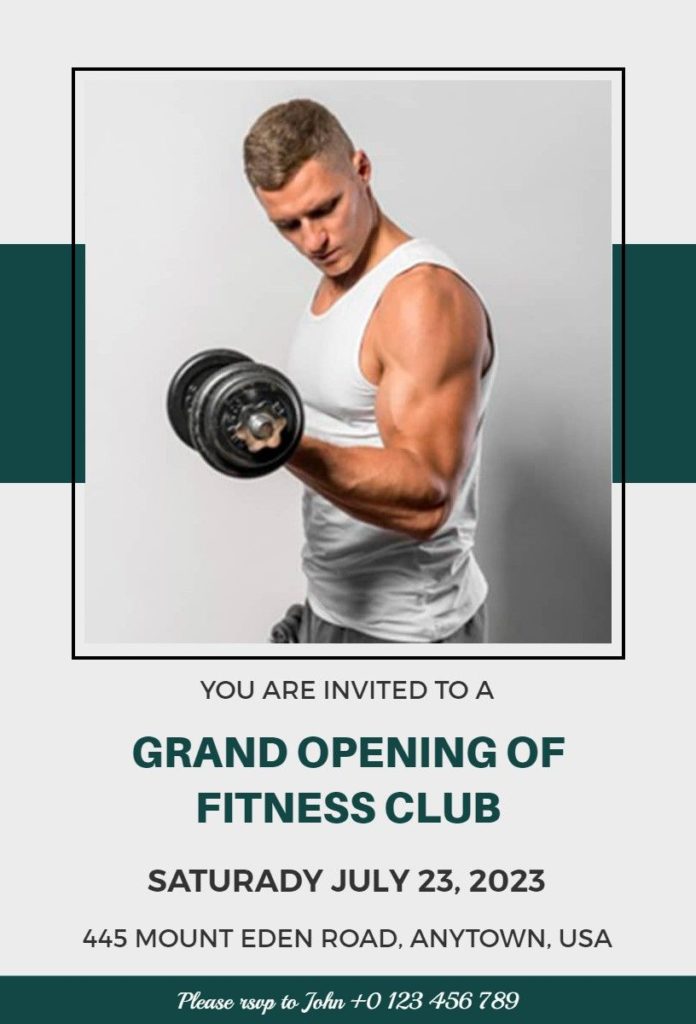 Fitness Grand Opening Club Flyer