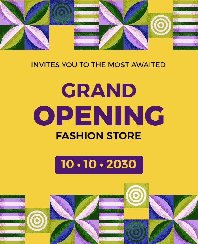 Fashion Store Opening Flyer