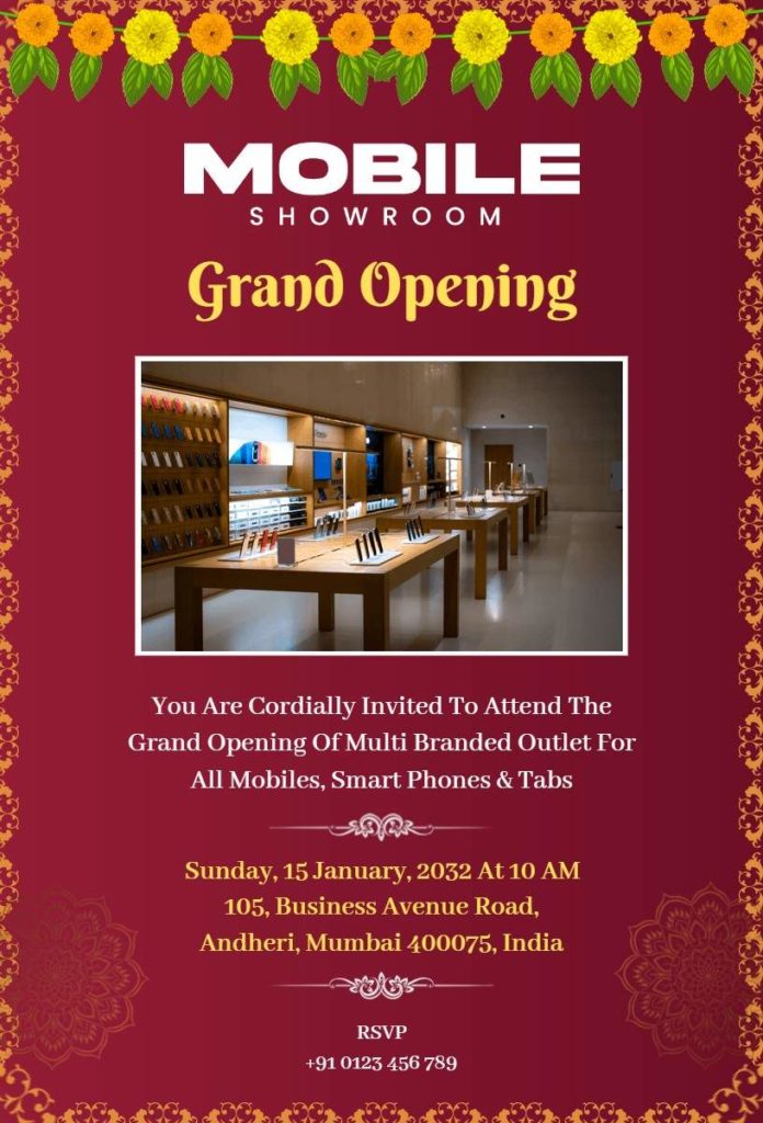 New Mobile Store Opening Flyer 