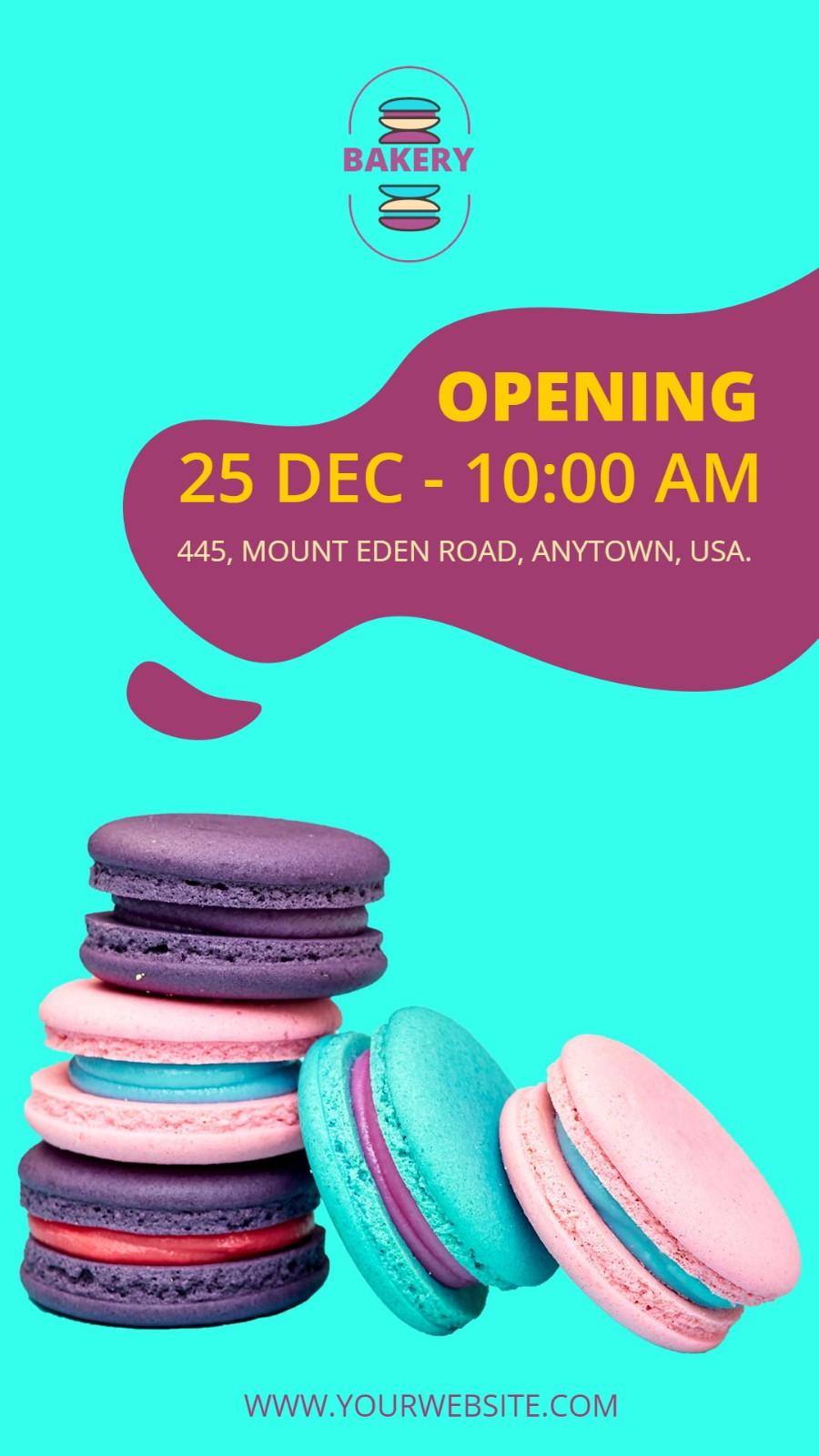 Colorful Bakery Opening Flyer