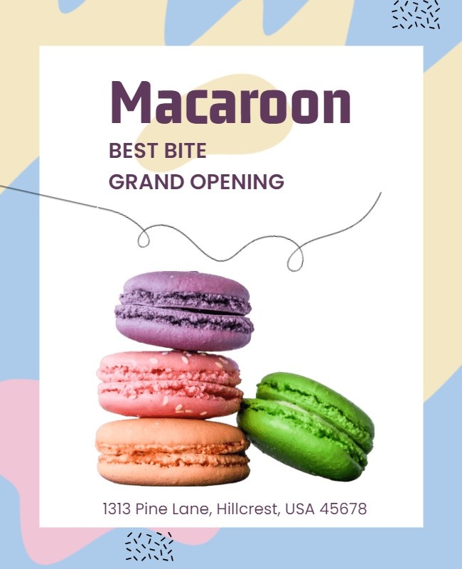 Colorful Bakery Opening Flyer