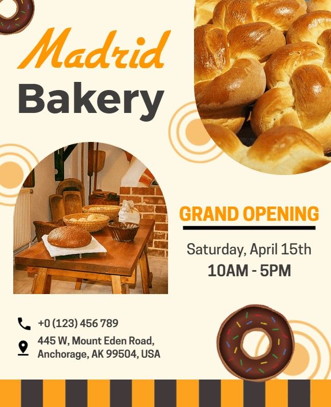 Rustic Bakery Opening Flyer 
