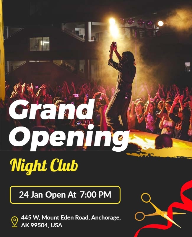 Club Opening Flyer Background